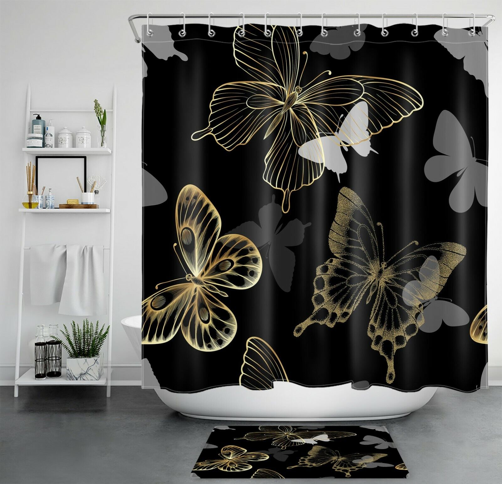 Beautiful Butterfly Fantasy Shower Curtain - Bathroom Decor