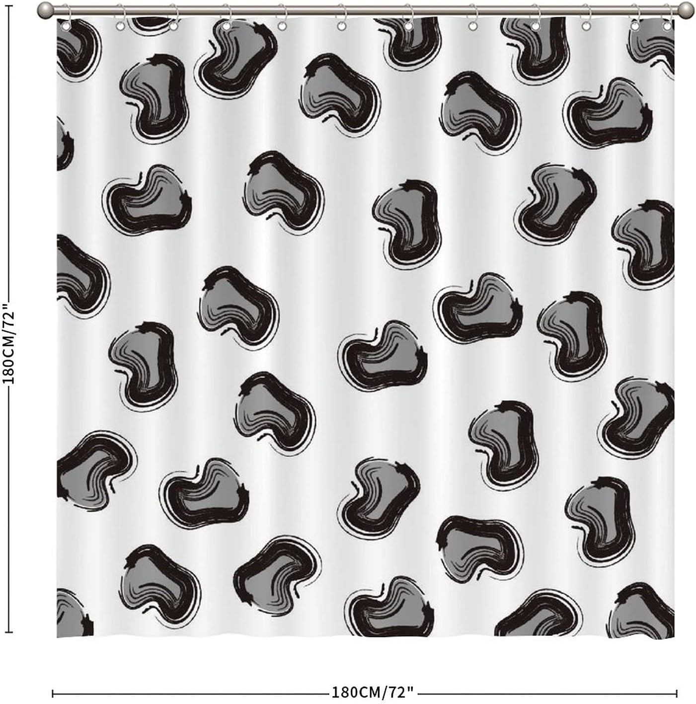 Beautiful Pantherine Leopard Print Shower Curtain by ArogGeld - Perfect for Bathroom Decor