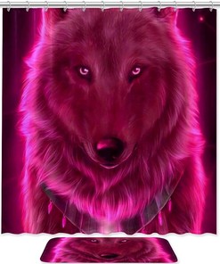 Beautiful Wolf Waterproof Shower Curtain for Your Bathroom Curtain