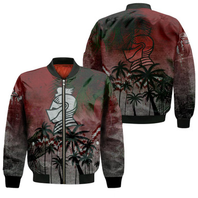 Bellarmine Knights Bomber Jacket Coconut Tree Tropical Grunge - NCAA