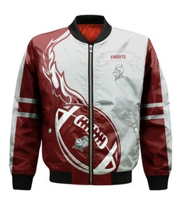 Bellarmine Knights Bomber Jacket Flame Ball - NCAA