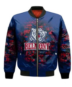Belmont Bruins Bomber Jacket Camouflage Vintage  - NCAA
