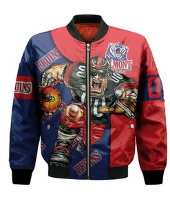Belmont Bruins Bomber Jacket Football Go On - NCAA