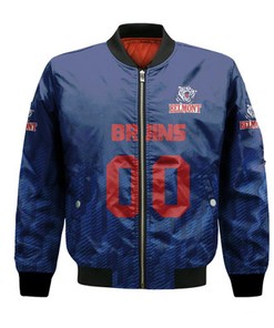 Belmont Bruins Bomber Jacket Logo Sport Ombre  - NCAA