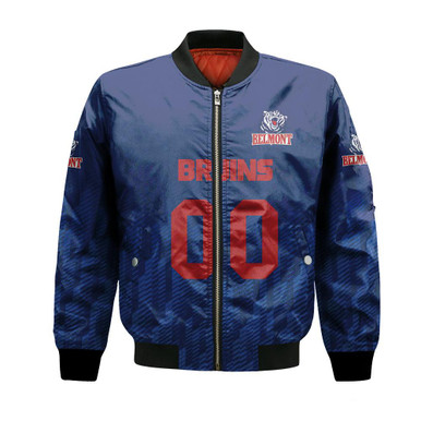 Belmont Bruins Bomber Jacket Logo Sport Ombre - NCAA