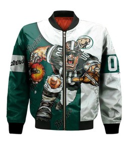 Bemidji State Beavers Bomber Jacket Football Go On - NCAA