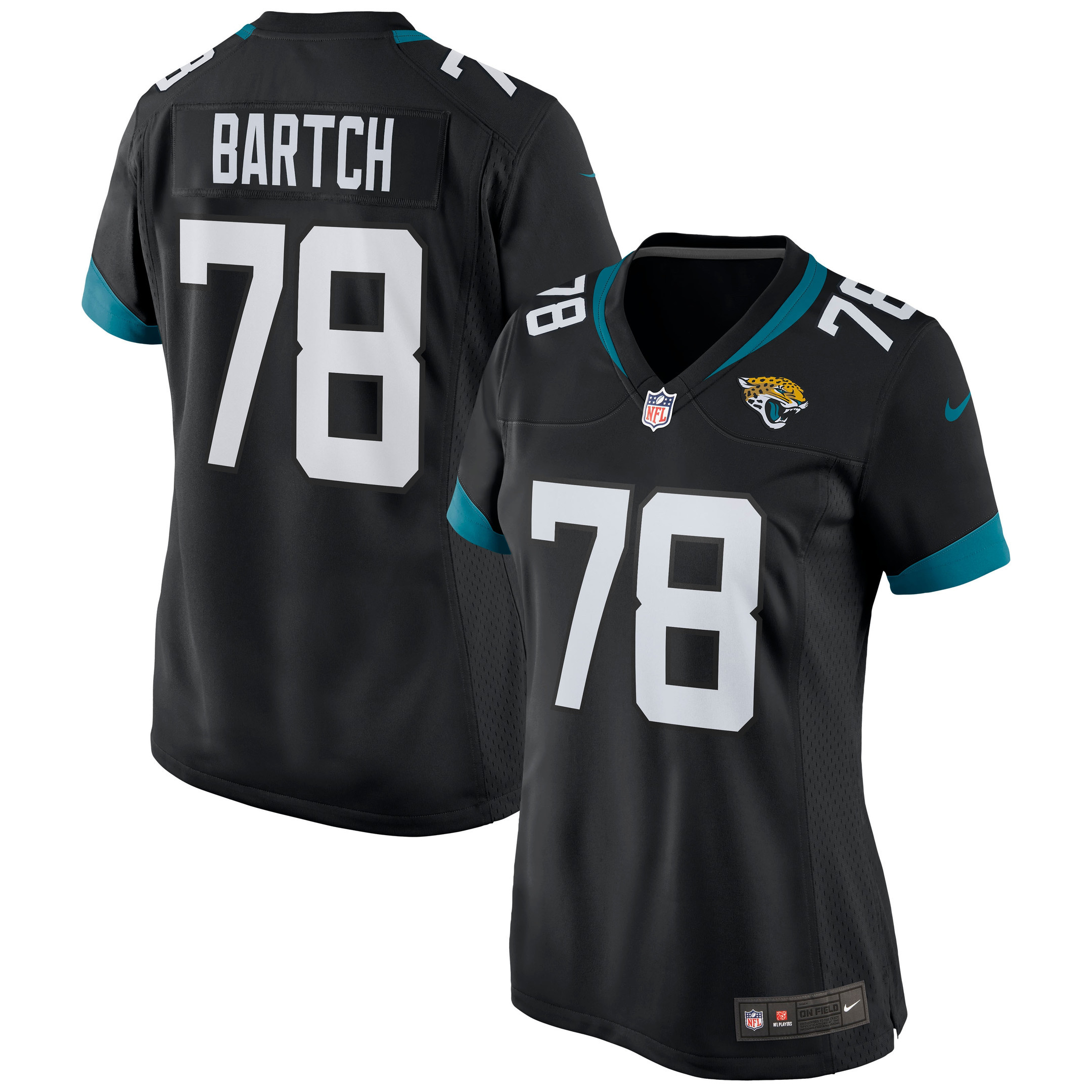 Ben Bartch Jacksonville Jaguars Womens Game Jersey Black Nfl
