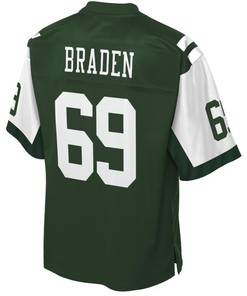 Ben Braden New York Jets Nfl Pro Line Team Color Player Jersey - Green