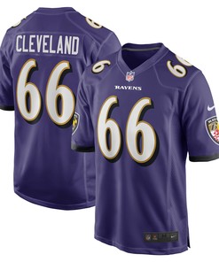 Ben Cleveland Baltimore Ravens Game Jersey - Purple Nfl