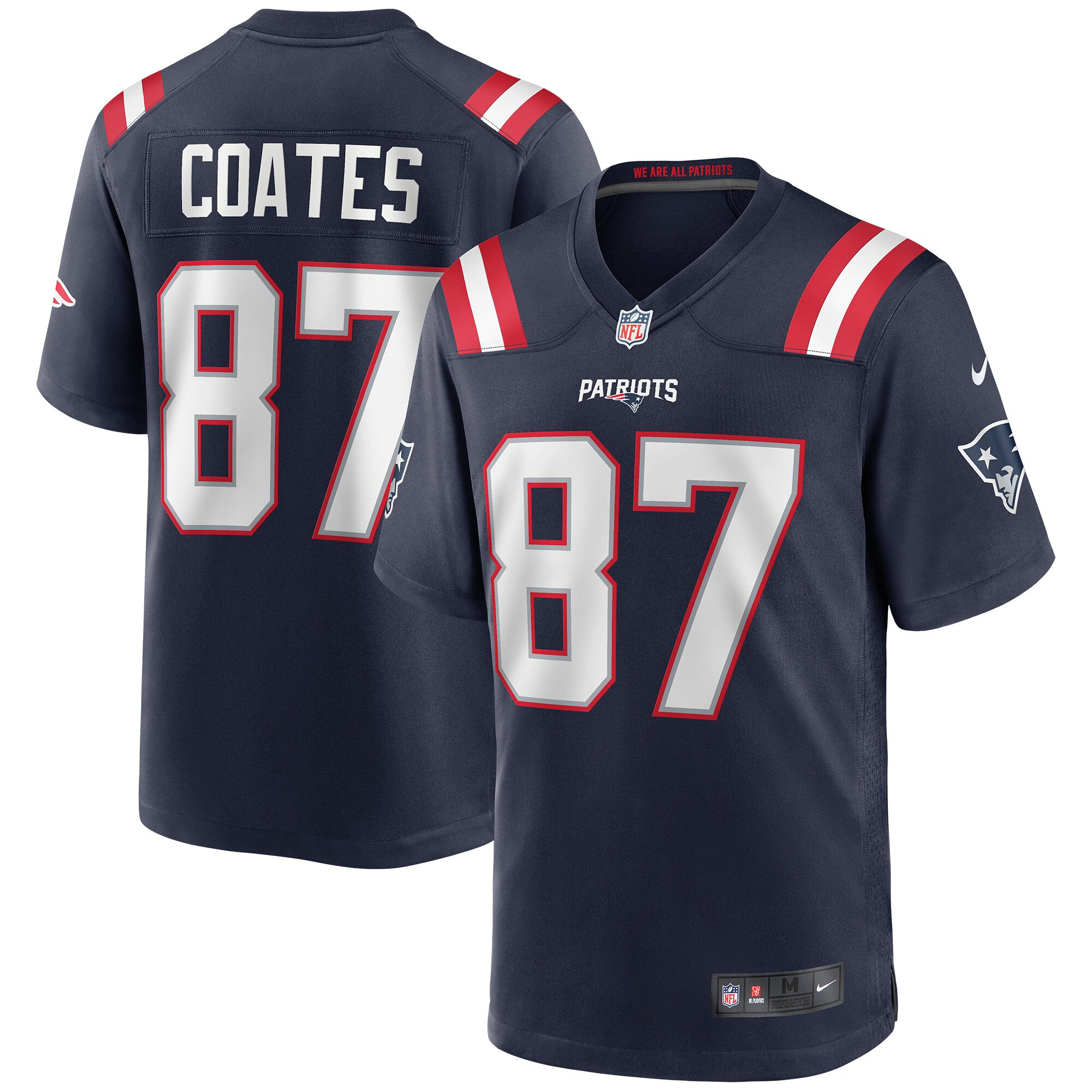 Ben Coates New England Patriots Game Retired Player Jersey - Navy Nfl