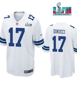 Ben Dinucci 17 Dallas Cowboys Super Bowl LVII Super Bowl LVII White Men Game Jersey