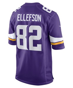 Ben Ellefson 82 Minnesota Vikings Game Jersey - Purple
