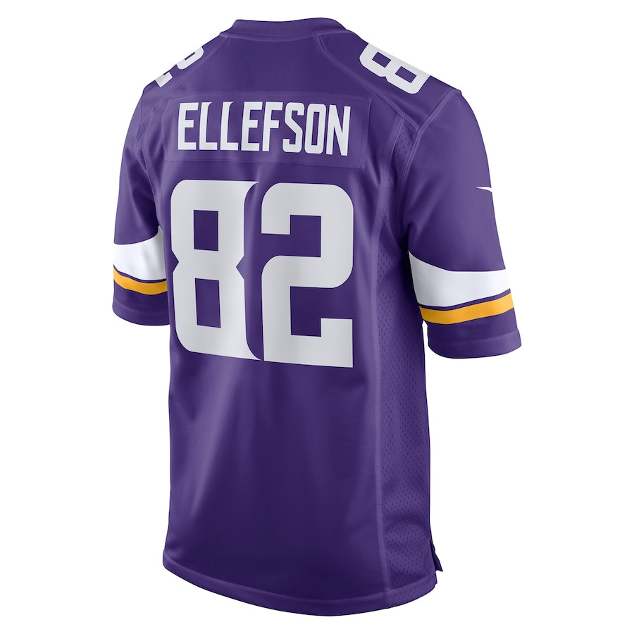Ben Ellefson 82 Minnesota Vikings Game Jersey - Purple