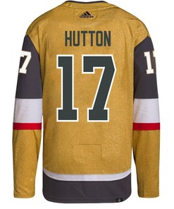 Ben Hutton 17 Vegas Golden Knights Stanley Cup 2023 Final Patch Home Breakaway Men Jersey - Gold