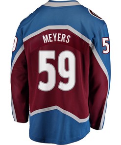 Ben Meyers 59 Colorado Avalanche Stanley Cup 2023 Playoffs Patch Home Breakaway Men Jersey - Burgundy