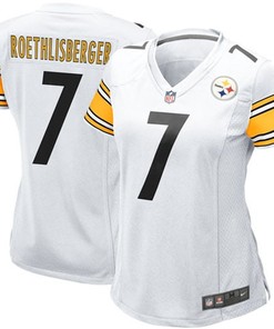 Ben Roethlisberger Pittsburgh Steelers Womens Game Jersey - White Nfl