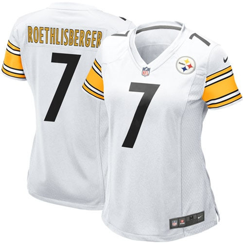 Ben Roethlisberger Pittsburgh Steelers Womens Game Jersey - White Nfl
