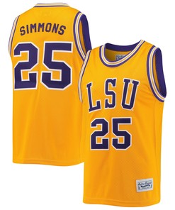 Ben Simmons #25 LSU Tigers Retro Classic Basketball Men Jersey - Gold
