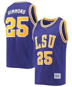 Ben Simmons Lsu Tigers Original Retro Brand Commemorative Classic Basketball Jersey - Purple Ncaa