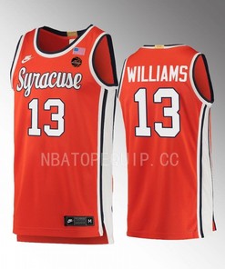 Benny Williams 13 Syracuse Orange 2022-23 Limited Uniform Jersey Retro Basketball Orange