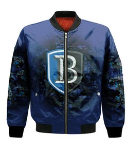 Bentley Falcons Bomber Jacket Camouflage Vintage  - NCAA