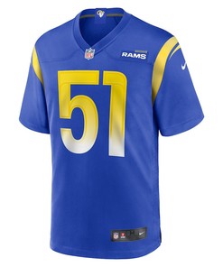 Benton Whitley Los Angeles Rams Game Player Jersey - Royal