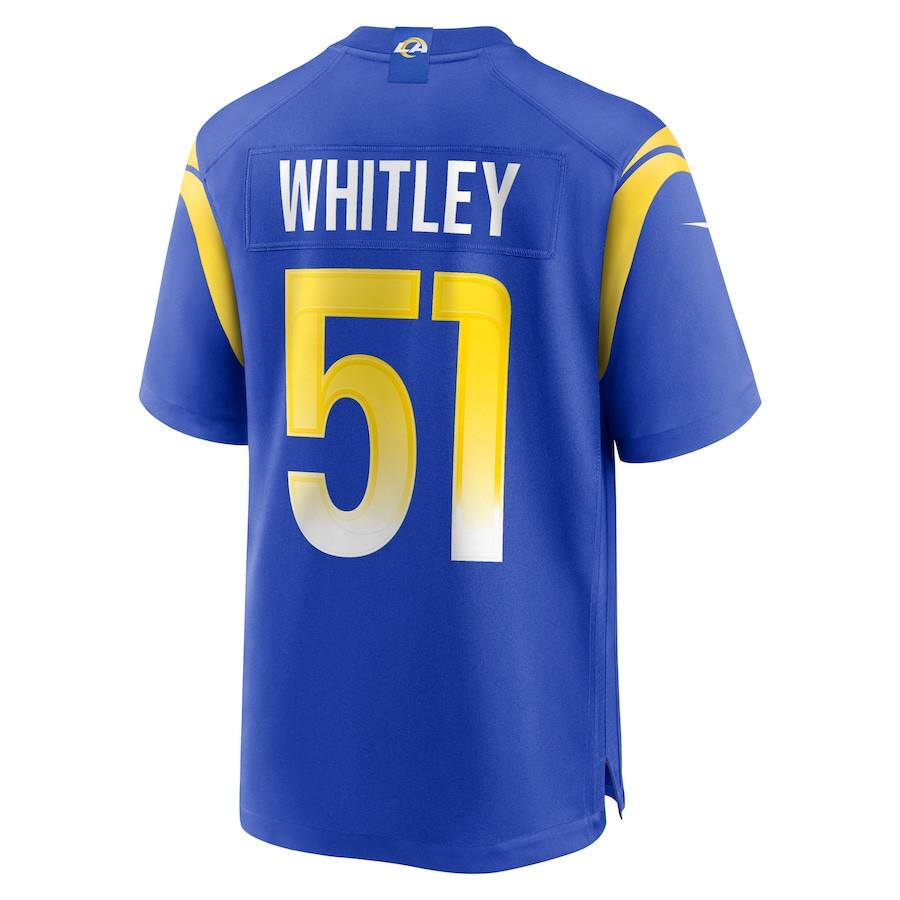 Benton Whitley Los Angeles Rams Game Player Jersey - Royal