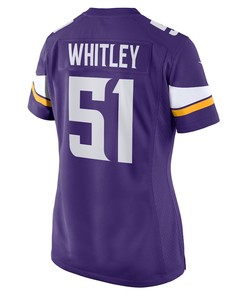 Benton Whitley Minnesota Vikings Women's Home Game Player Jersey - Purple
