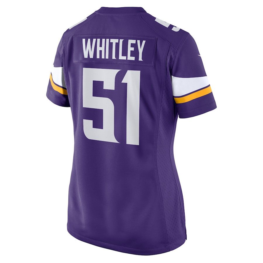 Benton Whitley Minnesota Vikings Women's Home Game Player Jersey - Purple