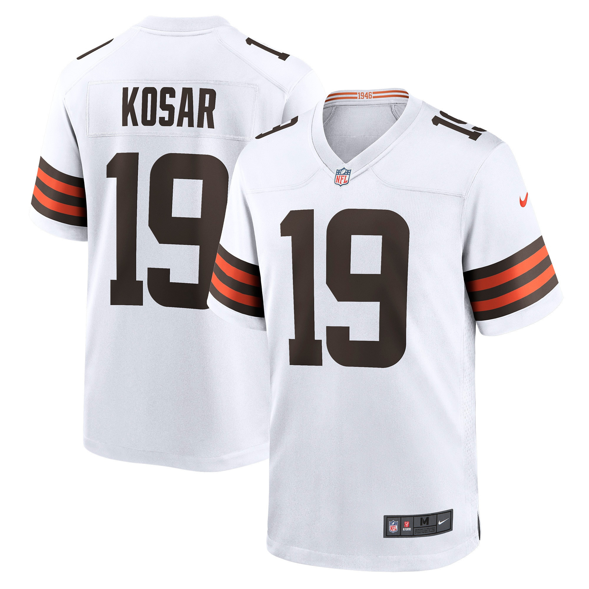 Bernie Kosar Cleveland Browns Retired Player Game Jersey - White Nfl