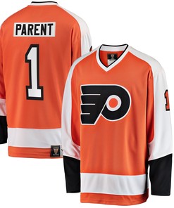 Bernie Parent Philadelphia Flyers Fanatics Branded Premier Breakaway Retired Player Jersey - Orange Nhl