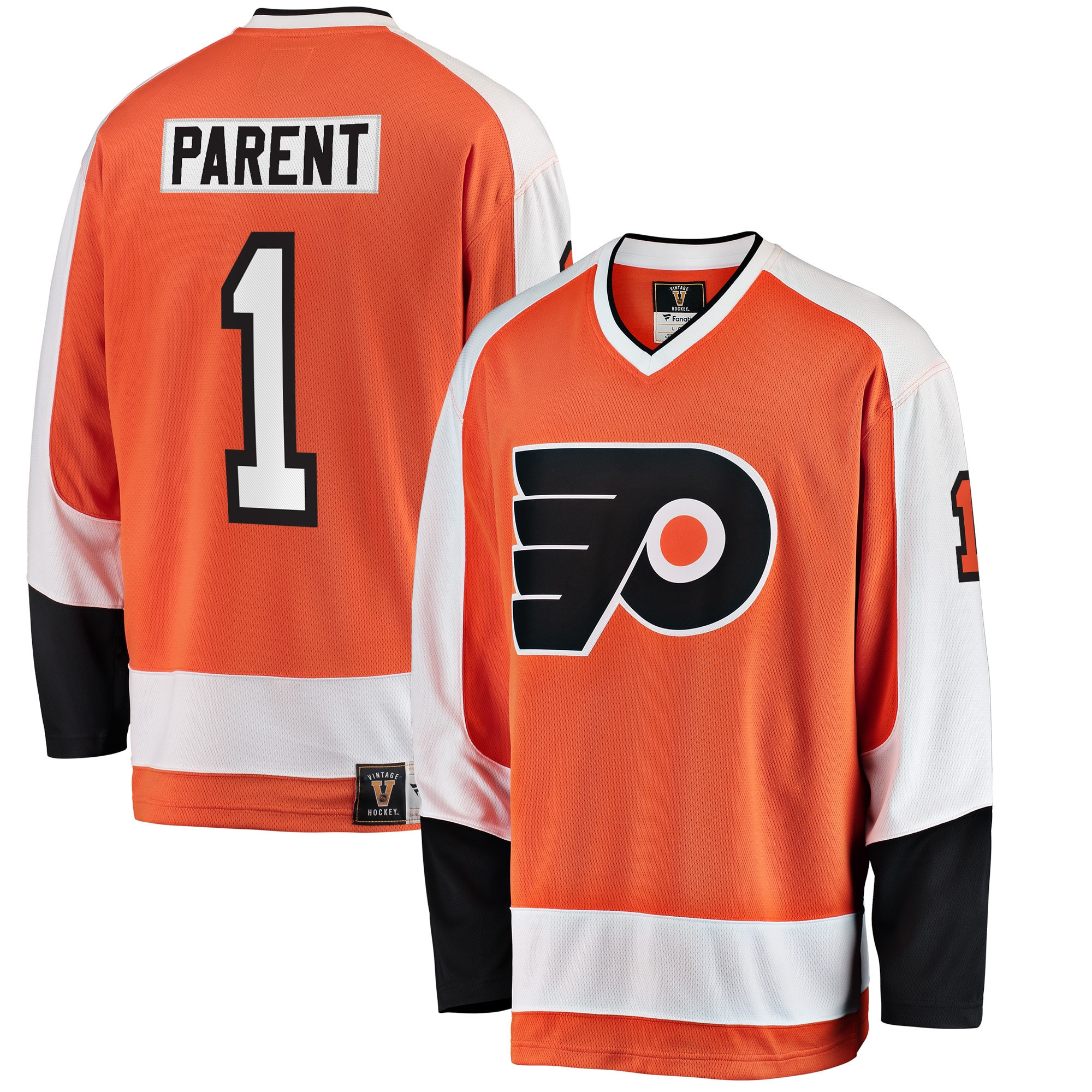 Bernie Parent Philadelphia Flyers Fanatics Branded Premier Breakaway Retired Player Jersey - Orange Nhl