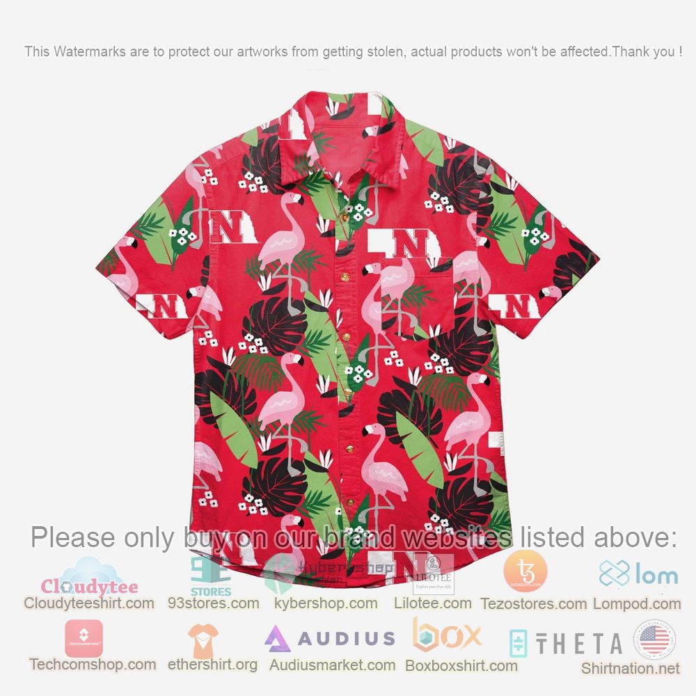 Best Nebraska Cornhuskers Floral Button-Up Shirt