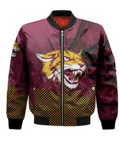 Bethune-Cookman Wildcats Bomber Jacket Basketball Net Grunge Pattern- NCAA
