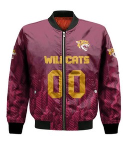 Bethune-Cookman Wildcats Bomber Jacket Logo Sport Ombre  - NCAA