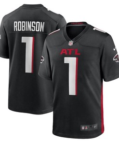Bijan Robinson Atlanta Falcons 2023 NFL Draft First Round Pick Game Jersey - Black