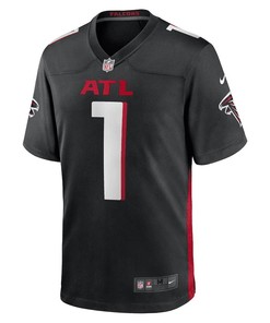 Bijan Robinson Atlanta Falcons 2023 NFL Draft First Round Pick Game Jersey - Black