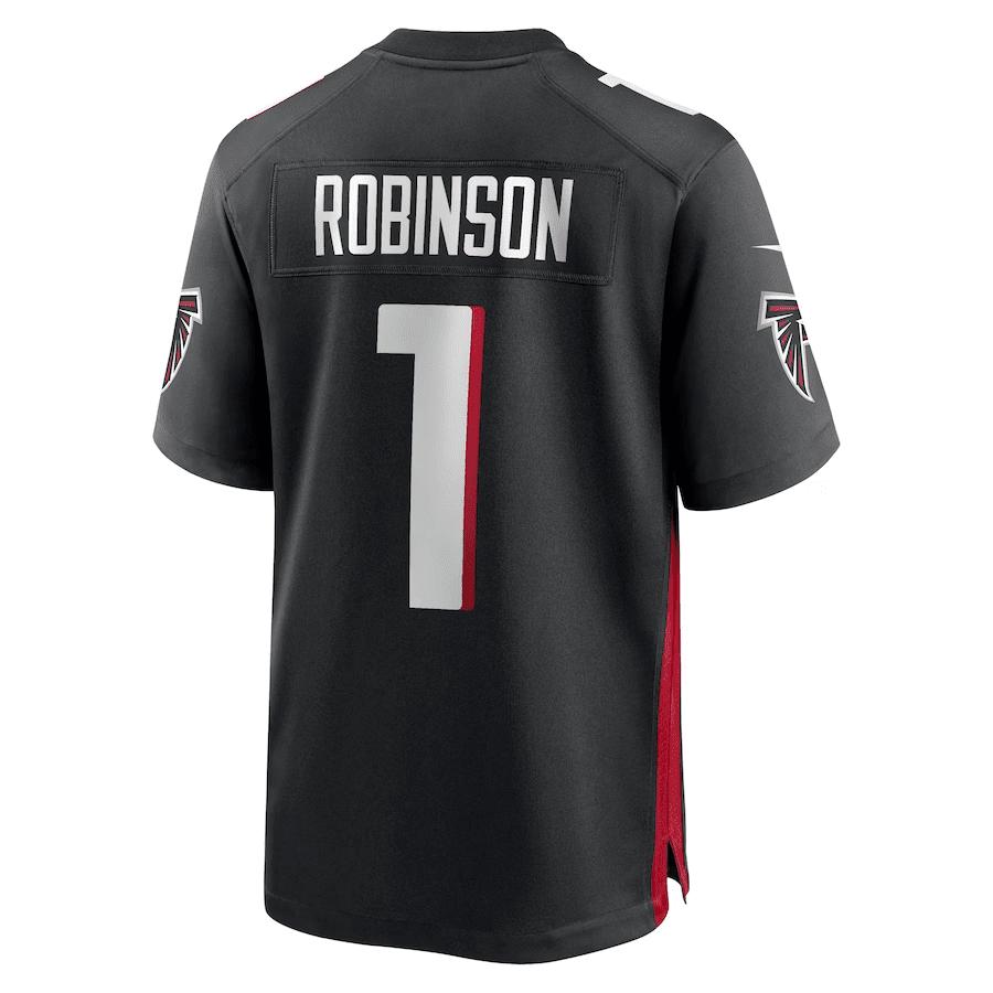 Bijan Robinson Atlanta Falcons 2023 NFL Draft First Round Pick Game Jersey - Black
