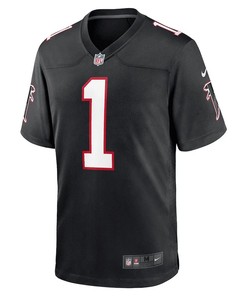 Bijan Robinson Atlanta Falcons 2023 NFL Draft First Round Pick Throwback Game Jersey - Black