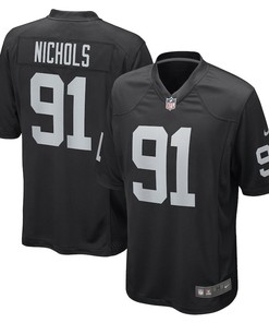 Bilal Nichols Las Vegas Raiders Game Player Jersey - Black