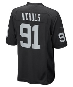 Bilal Nichols Las Vegas Raiders Game Player Jersey - Black