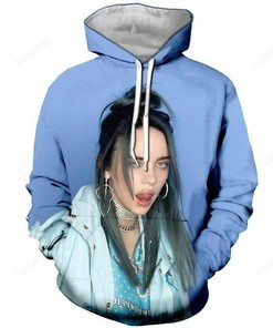 Billie Eilish Style 10 3D Hoodie Zip Hoodie