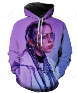 Billie Eilish Style 12 3D Hoodie Zip Hoodie