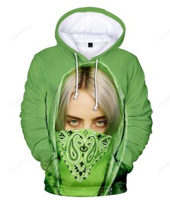 Billie Eilish Style 5 3D Hoodie Zip Hoodie