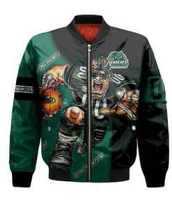 Binghamton Bearcats Bomber Jacket Football Go On - NCAA