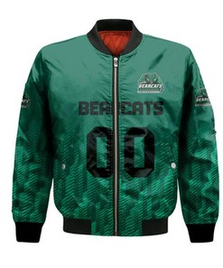 Binghamton Bearcats Bomber Jacket Logo Sport Ombre  - NCAA