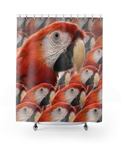 Bird Lovers' Shower Curtain for Nature-Inspired Bathroom Decor