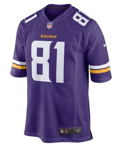 Bisi Johnson 81 Minnesota Vikings Game Jersey - Purple
