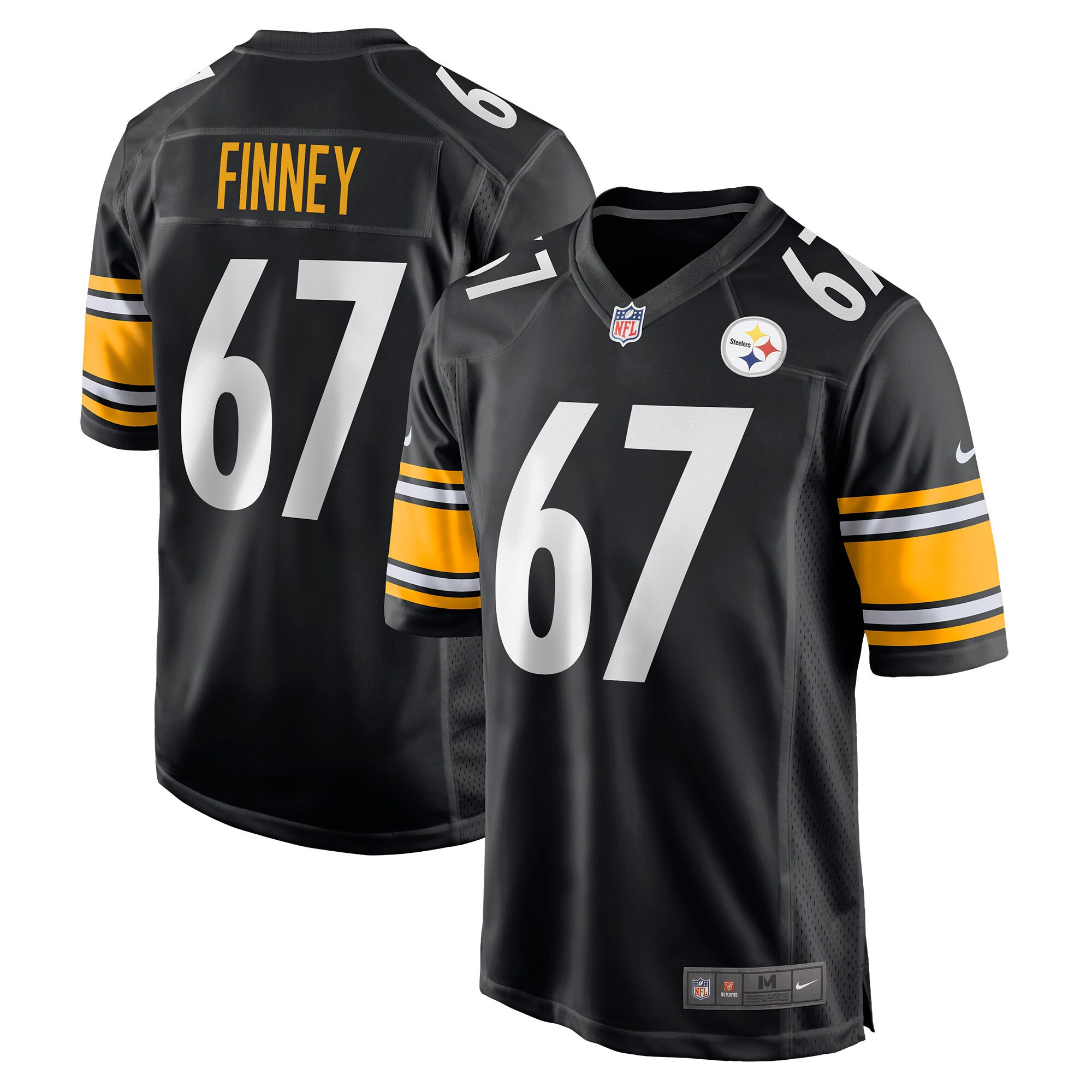 B.j. Finney Pittsburgh Steelers Game Jersey - Black Nfl