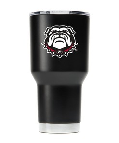 Black Georgia Bulldogs Tumbler